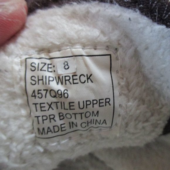 Roxy Shipwreck Fur lined Flannel boot Womens 8 - Picture 2 of 9